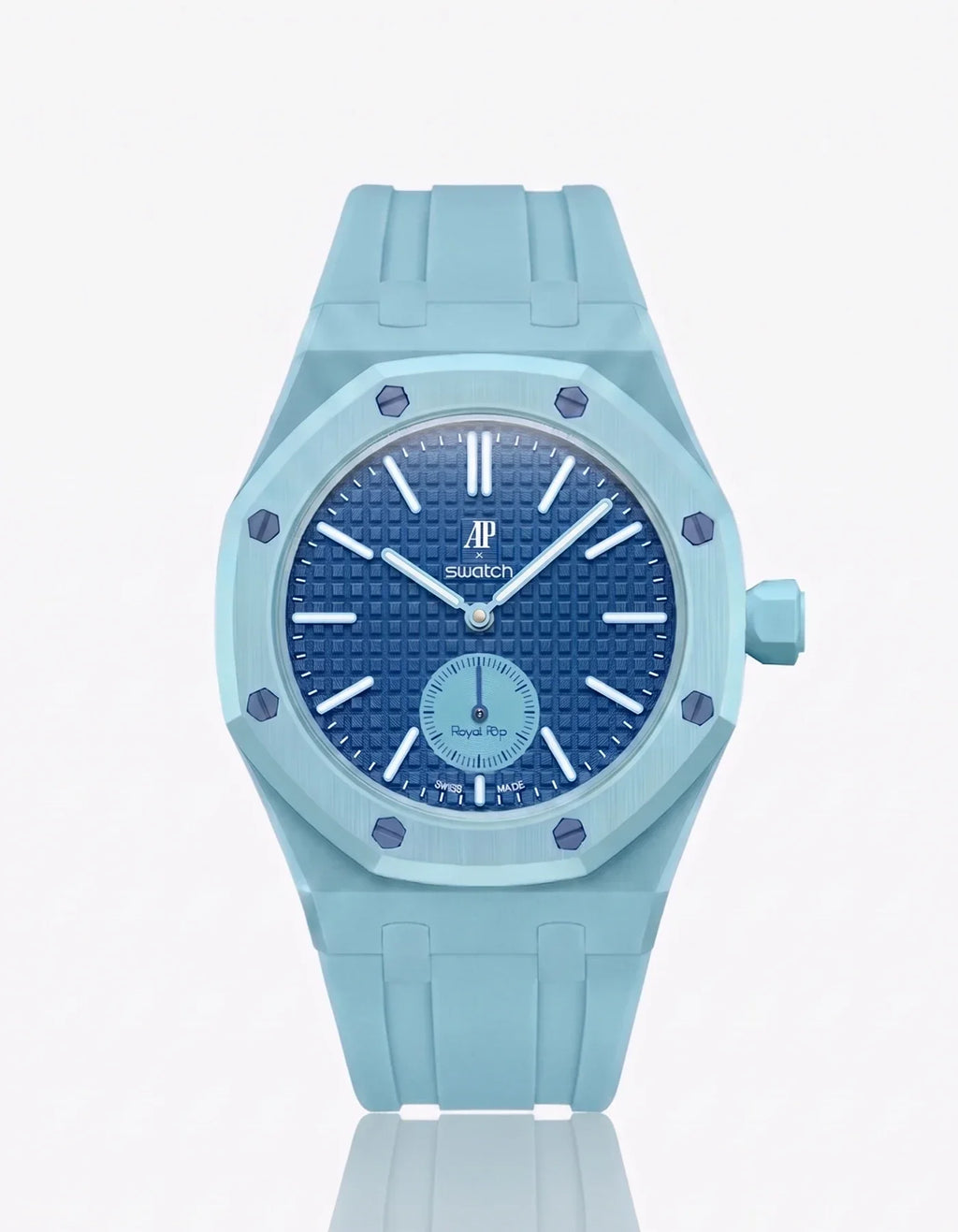 Rubber Strap & Case For AP x Swatch Royal Pop Làn Ba